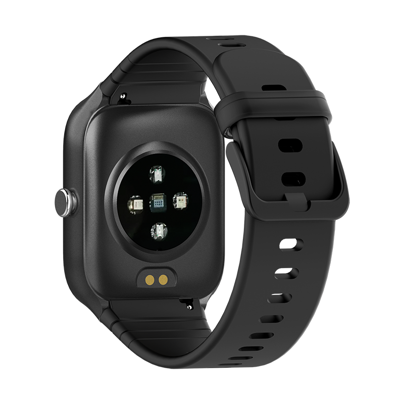 Khoi Afriwatch1 </br> Health & fitness smartwatch </br> Black case & black strap </br> Free extra shorter blue strap - Image 5