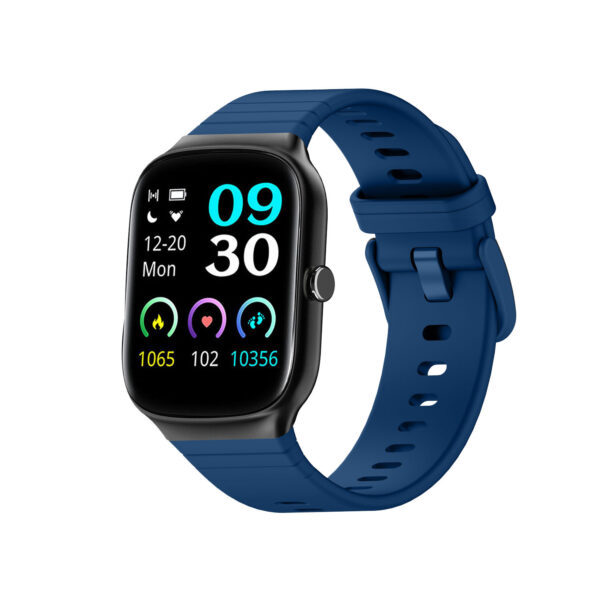 Khoi Afriwatch1 Health & fitness smartwatch Black case & Blue strap - Image 3
