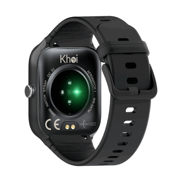Khoi Afriwatch1 Health & fitness smartwatch Black case & Black strap - Image 3